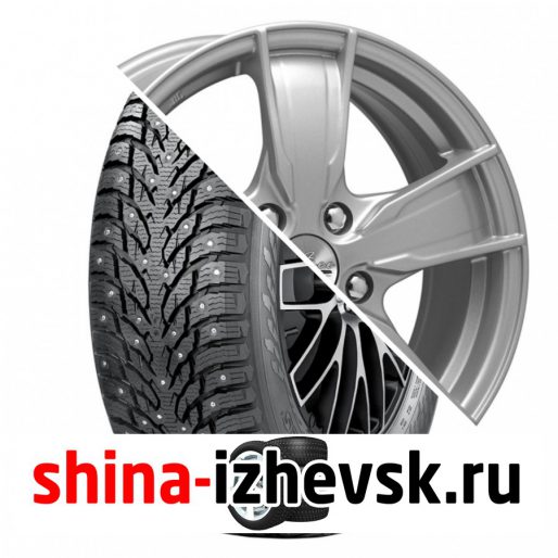 Колесо в сборе Nokian Hakkapeliitta 9 SUV 215/65 R16 T 102 + iFree Мохито 6.5xR16 5×100 ET45 DIA67.1 Серебристый в Ижевске
